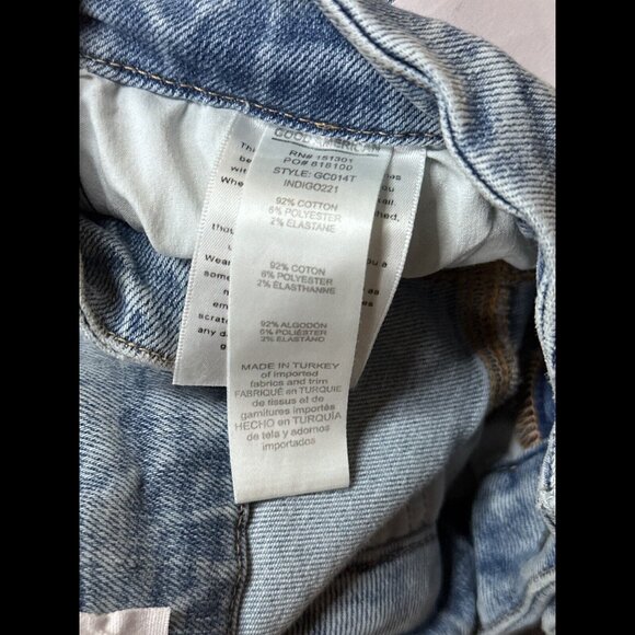 New Good American Jean 16 Women Blue Indigo Good Classic Skinny High Rise Frayed - Picture 9 of 9